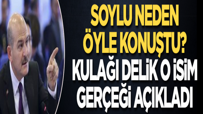 Süleyman Soylu neden öyle konuştu?