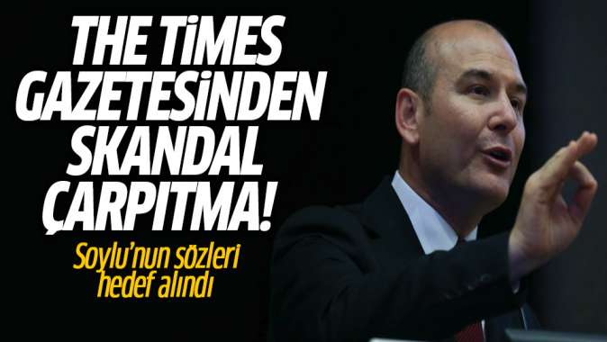 Süleyman Soylunun sözlerini çarpıttı! The Timestan skandal çarpıtma