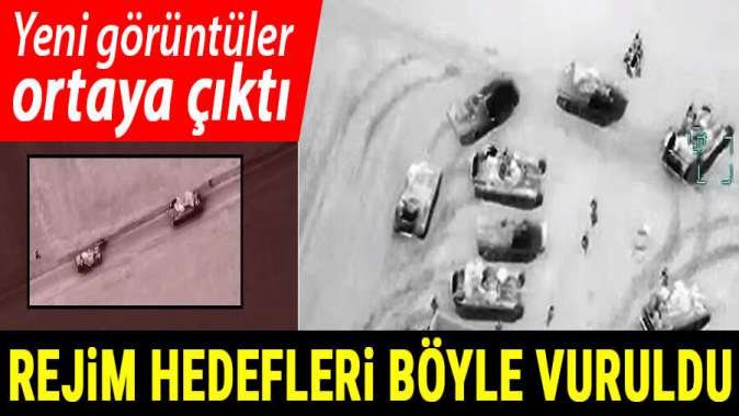 Suriye İdlibde rejim hedefleri böyle vuruldu