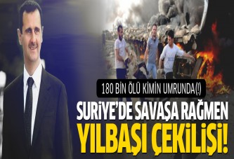 Suriye'de savaşa rağmen yılbaşı çekilişi!