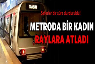 Taksim metrosunda intihar