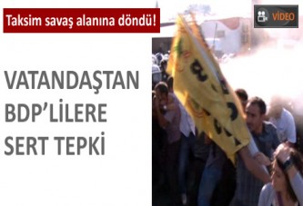 Taksim'de BDP'lilerden eylem