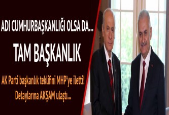 Tam başkanlık!