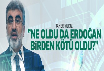 Taner Yıldız: Ne oldu da Erdoğan birden kötü oldu?