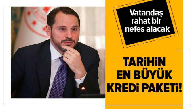 Tarihin en büyük kredi paketi! Vatandaş rahat nefes alacak....