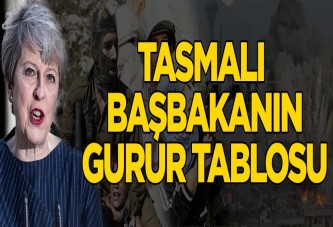 Tasmalı başbakan Theresa May'in gurur tablosu