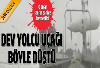 Tayvan'da uçak düştü