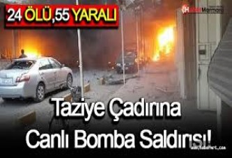 Taziye çadırına canlı bomba saldırısı: 24 ölü