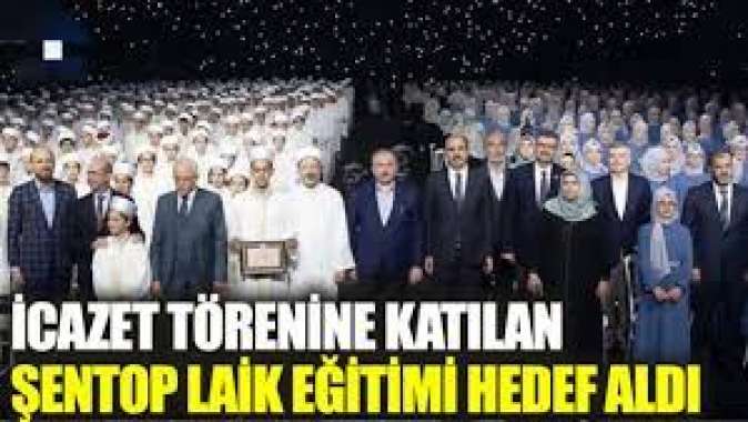 TBMM Başkanı Şentop icazet töreninde laik eğitimi hedef aldı