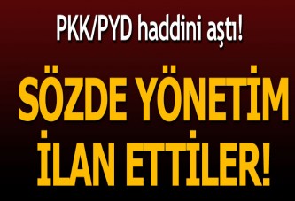 Terör örgütü PYD/PKK Menbiç'te sözde yönetim ilan etti...