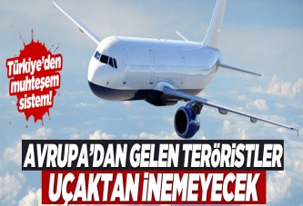 Terörist varsa uçak inmez