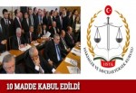 10 madde kabul edildi