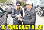 10 tane bilet aldı