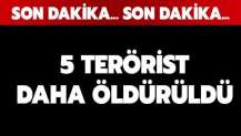 5 PKK'lı terörist öldürüldü