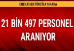 5 sektöre 21 bin 497 personel alınacak