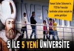 5 yeni üniversite geliyor