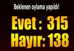 65. Hükümet güven oyu aldı