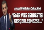 AB Bakanı Çelik'ten vize serbestisi açıklaması.