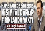 ABD Dışişleri Bakanlığı: Esed rejimi binlerce insanı öldürüp fırınlarda yaktı