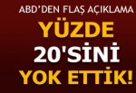 ABD: Suriye hava gücünün yüzde 20'sini yok ettik