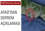 AFAD'dan deprem açıklaması