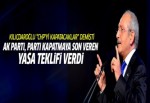 AK Parti'den parti kapatmaya son veren yasa teklifi