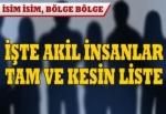 Akil İnsanlar bölge şeması açıklandı