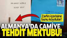 Almanya'da camiye tehdit mektubu!.