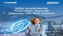 Anadolu Sigorta’dan İşNet Müşterilerine %25 İndirimli Ticari Siber Güvenlik Sigortası