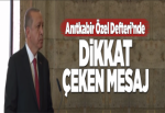 Anıtkabir'de dikkat çeken mesaj.