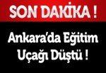 Ankara'da eğitim uçağı düştü