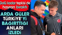 Arda Güler Türkiye'yi bağırttığı anları izledi. Golü kadar tepkisi de gönülleri fethetti