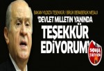 Bahçeli'den hükümete Soma teşekkürü!