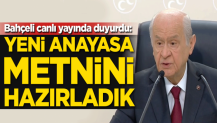 Bahçeli'den yeni anayasa açıklaması