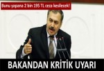 Bakandan kritik kurban uyarısı!