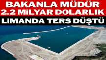 Bakanla müdür 2.2 milyar dolarlık limanda ters düştü