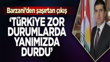 Barzani: Türkiye zor durumlarda yanımızda durdu