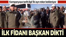 Başkan Erdoğan "Geleceğe nefes" kampanyası kapsamında 11 milyon fidan dikimi etkinliğini başlattı.