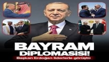 Başkan Erdoğan'dan bayram diplomasisi! Peş peşe kritik görüşmeler | Net Filistin vurgusu: Barış ve huzur dileğiyle....