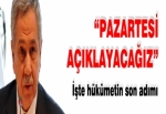 Bülent Arınç: Pazartesi açıklanacak