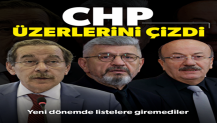 CHP Cihangir İslam Abdüllatif Şener ve Mehmet Bekaroğlu'nun üstünü çizdi