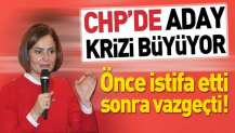 CHP'de Canan Kaftancıoğlu istifa etmekten vazgeçti.