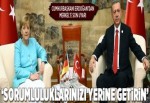 Cumhurbaşkanı Erdoğan ve Merkel görüştü.