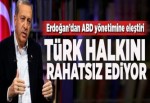 Cumhurbaşkanı Erdoğan'dan ABD'ye eleştiri.