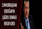 Cumhurbaşkanı Erdoğan'ın çağrısı sonrası rekor kırıldı