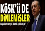 Cumhurbaşkanını dinlemişler