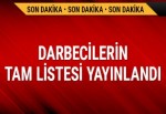 Darbecilerin tam listesi yayınlandı