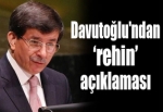 Davutoğlu'ndan 'rehin' açıklaması