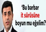 Demirtaş: Bu barbar it sürüsüne boyun mu eğelim?