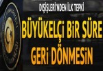 Dışişleri: Hollanda büyükelçisi bir müddet dönmesin